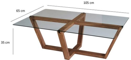 купить Журнальный столик Trendy Amalfi, Орех 105x35x65 см в Кишинёве 