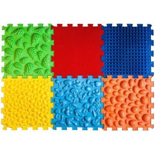 купить Коврик игровой Ortek 3452 Covoras masaj picioare - MIX 07790 (6buc) в Кишинёве 