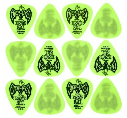 cumpără Accesoriu p/u instrumente muzicale Ernie Ball Everlast Pick Green 0.88 mm 12 Pack - Pene pentru Chitară în Chișinău 
