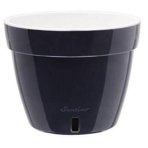 купить Цветочный горшок Santino Asti (9.0L, Antracit/Alb) в Кишинёве 