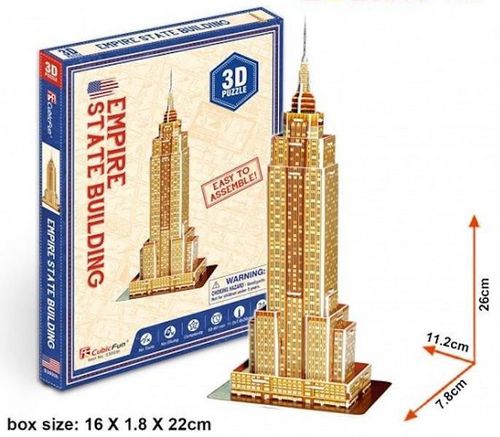 купить Конструктор Cubik Fun S3003h 3D PUZZLE Empire State Building в Кишинёве 