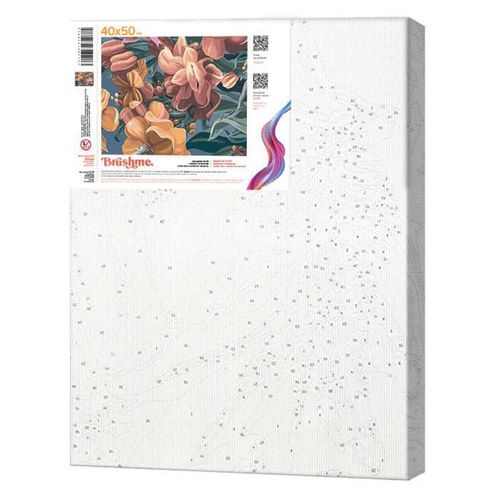 купить Картина по номерам BrushMe BS53925 Pictura pe numere 40x50cm Eco Floarea stilizata. Diptih 1 в Кишинёве 