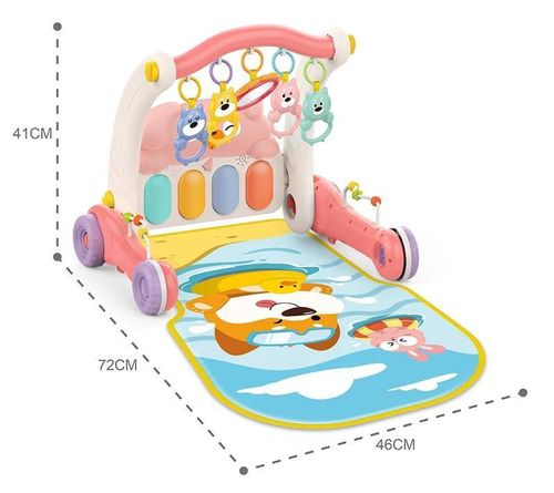 купить Коврик игровой Huanger (19599) Covoras cu zornaitoare 2in1 roz HE0613 в Кишинёве 