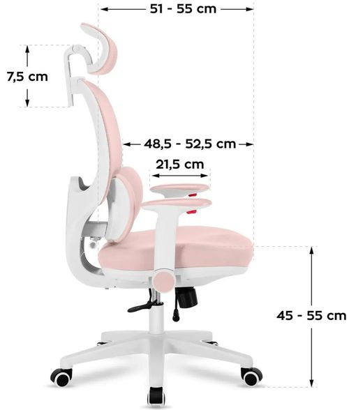 купить Офисное кресло Mark Adler Junior 6.3 Pink в Кишинёве 