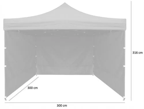 купить Навес GardenLine Шатер NAM7465 3x3x3.16m White в Кишинёве 