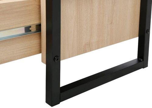 cumpără Raft de birou Deco Alto 5 nivele 70x30x159H Oak/Dark Grey/Black în Chișinău 