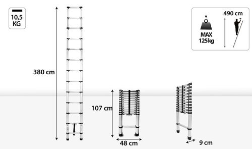 cumpără Scară Drabest DR-ST-TELE-3,8-HOME în Chișinău 