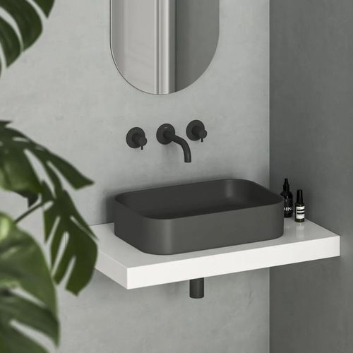 купить Раковина Ravak Ceramic Slim 550 R 55x37x12cm Anthracite XJX03155003 в Кишинёве 