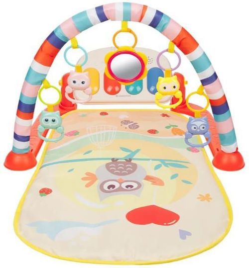 купить Коврик игровой Kikka Boo 31201010401 Salteluta de joaca Happy Owl Orange в Кишинёве 