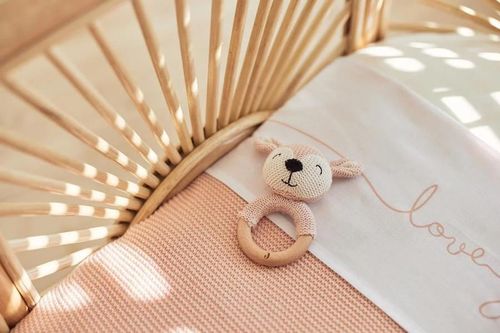 cumpără Set de perne si plapume Jollein 516-522-65310 Paturica Basic Knit Pale Pink, 100x150 cm în Chișinău 