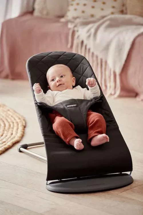 купить Детское кресло-качалка BabyBjorn 006116A Bliss Black, Coton в Кишинёве 