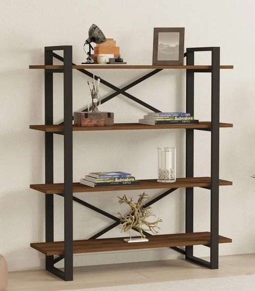 cumpără Raft de birou Trendy Makro, Nuc, raft de carti în Chișinău 