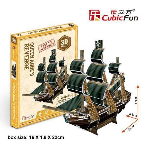 cumpără Set de construcție Cubik Fun S3031h 3D puzzle Mini-corabie de pirați Răzbunarea Reginei Ana, 24 elemente în Chișinău 