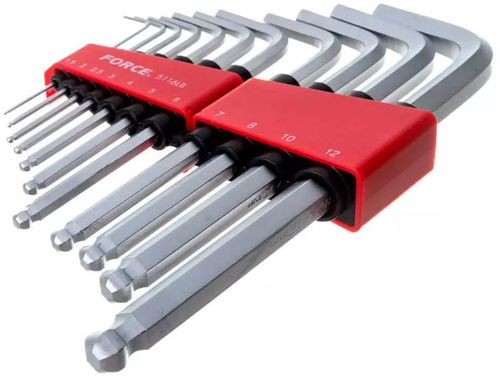 cumpără Set de unelte de mână Force 5116L Набор ключей 6-гранных HEX Г-обр. длинных 11предметов (1.5-12 мм) în Chișinău 