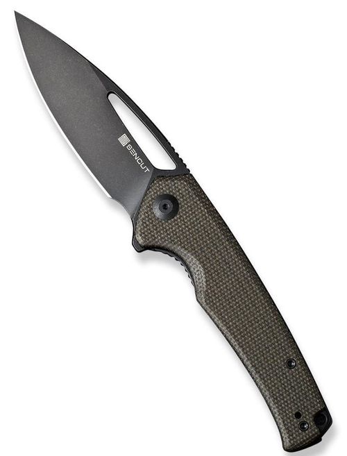 купить Нож походный Sencut S21013-3 Mims, mâner Canvas Micarta, Liner Lock в Кишинёве 