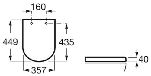 купить Сиденье для унитаза Roca The Gap Round Slim Soft Close A801D12003 в Кишинёве 