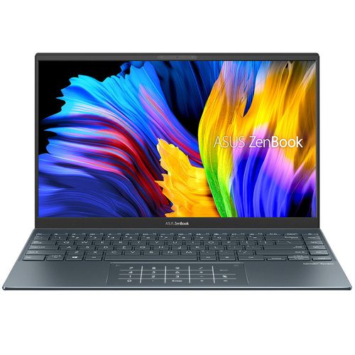 cumpără Laptop 14" ASUS ZenBook 14 UM425UA Pine Grey, AMD Ryzen 5 5500U 2.1-4.0Ghz/8GB/SSD 512GB M.2 NVMe/AMD Radeon Vega 7 Graphics/WiFi 6 802.11ax/BT5.0/HDMI/HD WebCam/Illum. Keyb./Number Pad/14" IPS LED Backlit FullHD NanoEdge (1920x1080)/DOS UM425UA-AM006 în Chișinău 