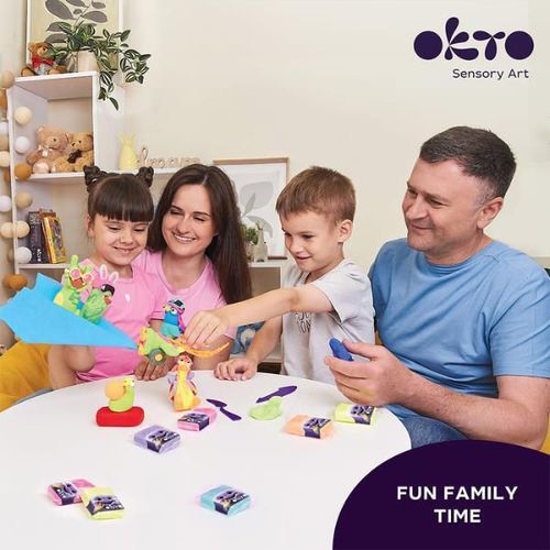 купить Набор для творчества Okto 70150 Set de plastilină ușoară, 24buc в Кишинёве 