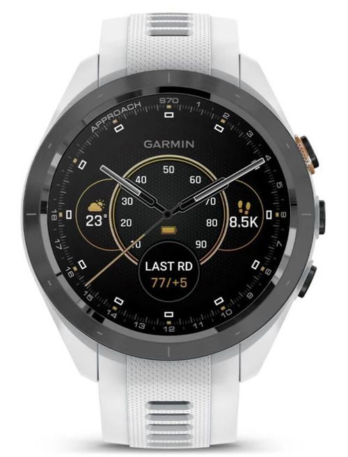 cumpără Ceas inteligent Garmin Approach® S70 42 mm Black Ceramic Bezel with White Silicone Band (010-02746-10) în Chișinău 