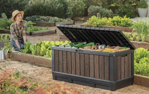 купить Короб для хранения Keter 57716 Kentwood 340L, 128x53.6x59cm, nuc в Кишинёве 