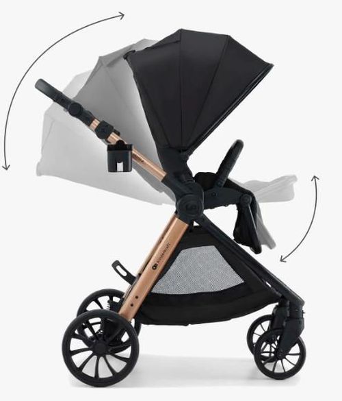 cumpără Сărucior pentru copii KinderKraft 2в1 Vesto 2 KSVEST02BLK2000 Black în Chișinău 