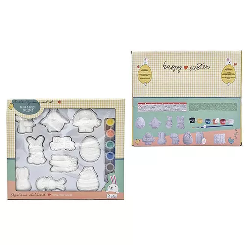 купить Набор для творчества Promstore 54878 Набор для креативной раскраски (10 фигурок+краски) в Кишинёве 