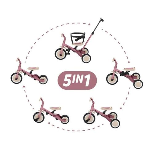 купить Велосипед Petite&Mars 5in1 Turbo Dusty Rose (613821) в Кишинёве 