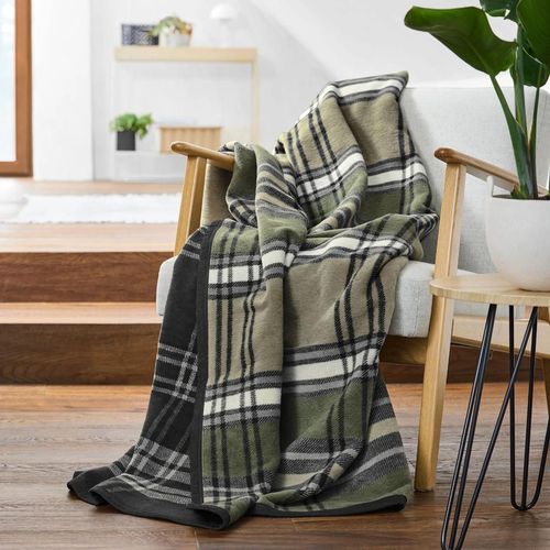 cumpără Textile de casă Ibena 3146/780 Jacquard Decke Molde Green/black în Chișinău 