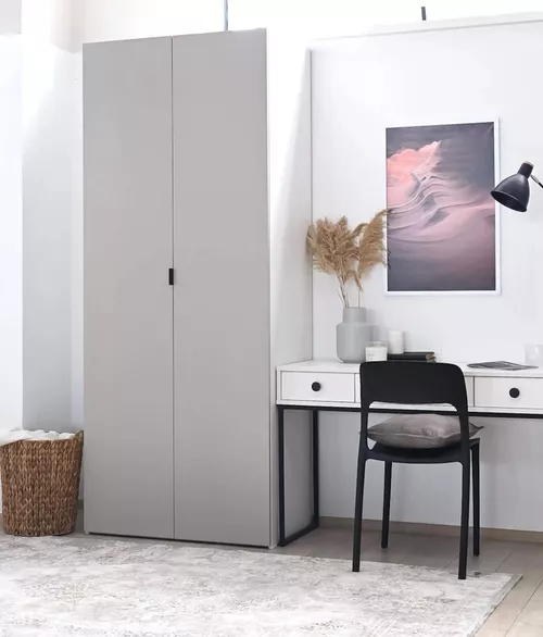 cumpără Dulap Fabrik Home Hardy 2 двери (серый мат/ МДФ) în Chișinău 