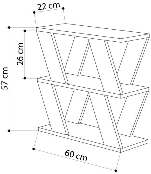 купить Журнальный столик Trendy Лазена, белый 60x57x22 см в Кишинёве 