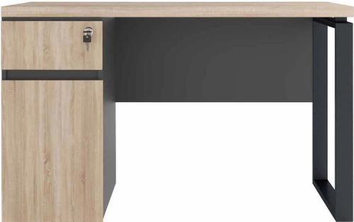 купить Офисный стол Deco Box incorporat 1200x600(blat Sonoma+cadru negru) в Кишинёве 