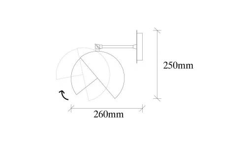 cumpără Candelabru de perete Trendy Berceste-252-A, 25x26x20cm în Chișinău 