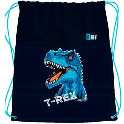 купить Детский рюкзак St.RIGHT 56691 Рюкзак-сумка для обуви Blue T-Rex 43 x 34 см в Кишинёве 