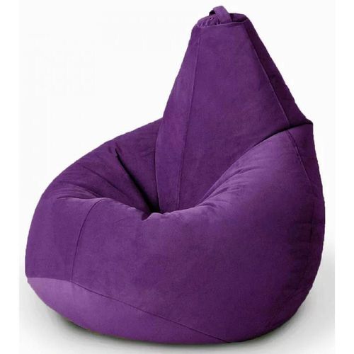 купить Кресло-мешок BeanBag BM5833, Кресло Груша из велюра Standart, с двойным чехлом, L, Фиолетовый в Кишинёве 