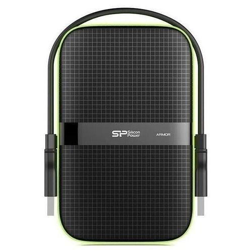 купить Жесткий диск HDD внешний Silicon Power SP010TBPHDA60S3K 1TB A60 Black/Green в Кишинёве 