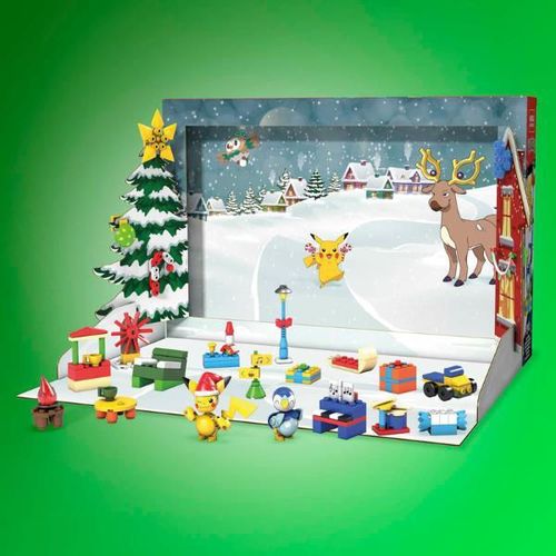 купить Конструктор Mattel GYG99 Calendar Advent Pokemon (24 zile) cu set de construcție в Кишинёве 