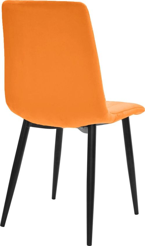 cumpără Scaun Deco DC-90P N43 Catifea Orange+Black Legs în Chișinău 