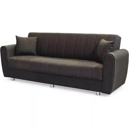 купить Диван Trendy Manes, extensibila cu lada de depozitare, 215x80x80cm, Maro в Кишинёве 