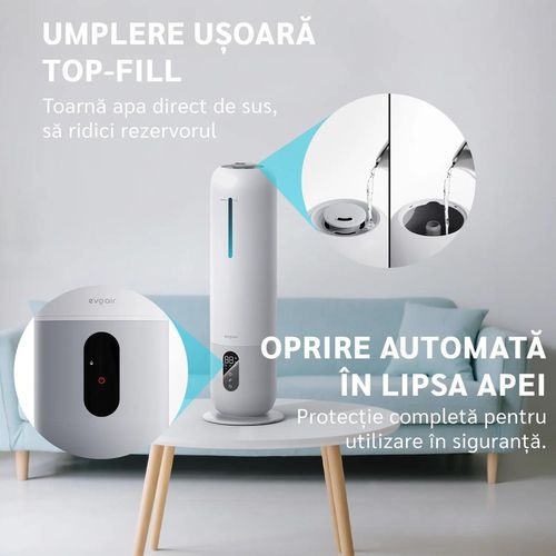 cumpără Umidificator de aer EvoAir UMIO, Rezervor 3.8L, Aromaterapie, Capacitate de umidificare 300ml/h în Chișinău 