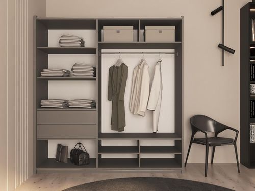 купить Шкаф Bayro Top Line Napoli 2000x2300x580 серый камень, купе (604786) в Кишинёве 