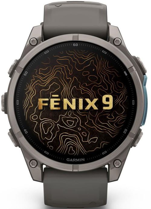 купить Смарт часы Garmin Fenix 9, 47mm, Bare Ti, Pebble Gray Band (010-04762-01) в Кишинёве 