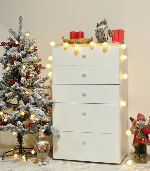 купить Комод Fabrik Home Linia клён/белый ясень в Кишинёве 