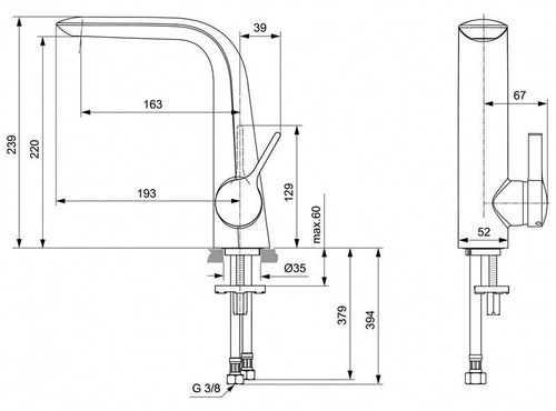 cumpără Baterie lavoar Ideal Standard MELANGE ML A6042AA în Chișinău 