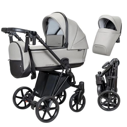 cumpără Сărucior pentru copii Angelina Carucior 2in1 Enigma Eco Light Grey E-13 în Chișinău 