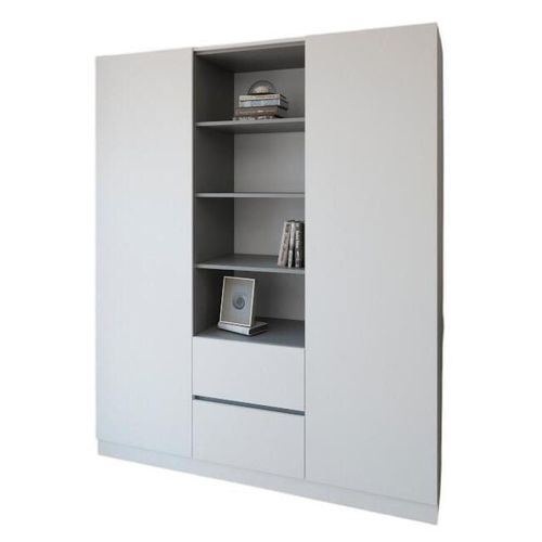 купить Шкаф Smartex (15852) N14 180cm Alb+Grafit в Кишинёве 
