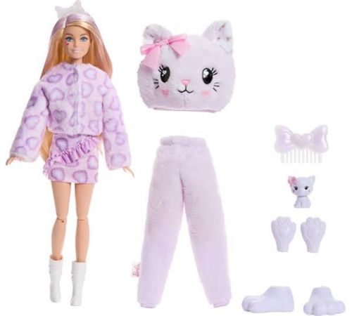 cumpără Păpușă Barbie JJP64 Cutie Reveal: Котёнок, серия Милые Бантики în Chișinău 