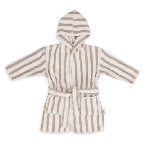 cumpără Accesoriu pentru cei mici Jollein 060-809-67058 Halatel de baie Stripe Terry Olive Green GOTS (3-4 ani) în Chișinău 