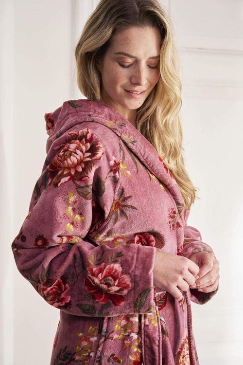 купить Домашний текстиль Pip Studio 322308 Secret Garden Bathrobe Mauve M в Кишинёве 