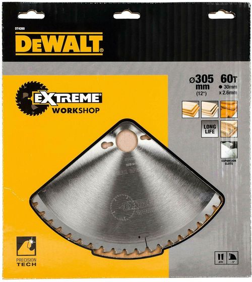 купить Диск отрезной DeWalt DT4260 taiere lemn Ø305x30mm в Кишинёве 