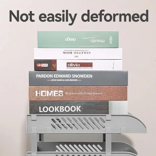 купить Лоток для документов Deli DLE9213-GR Set 3 tavite suprapozabile, gri в Кишинёве 